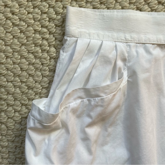 French vintage white cotton skirt with pockets - Picture 7 of 15